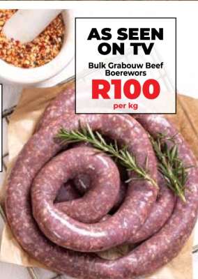 Bulk Grabouw Beef Boerewors