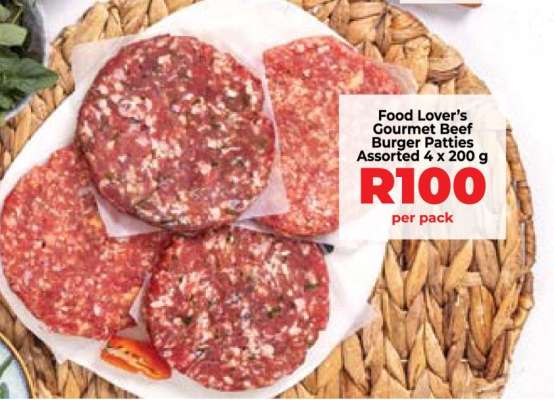 Food Lover’s Gourmet Beef Burger Patties