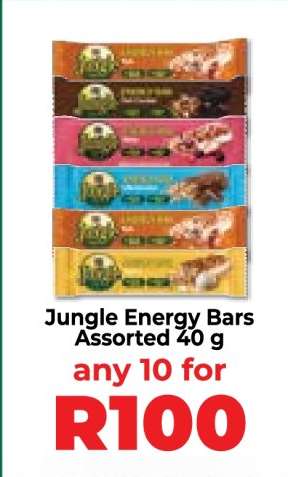 Jungle Energy Bars Assorted 40 g