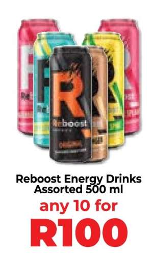 Reboost Energy Drinks Assorted 500 ml