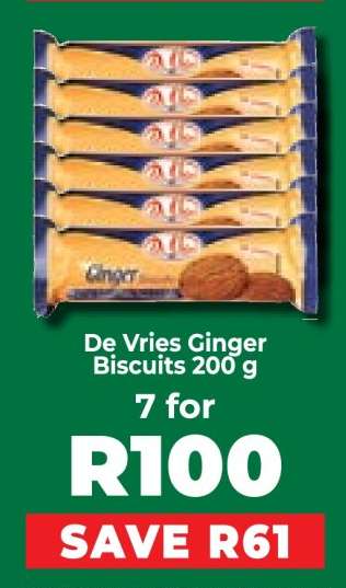 De Vries Ginger Biscuits 200 g
