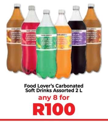 Food Lover’s Carbonated Soft Drinks Assorted 2 L