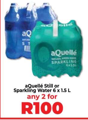 aQuellé Still or Sparkling Water 6 x 1.5 L