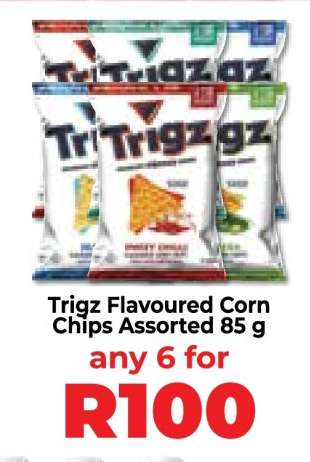Trigz Flavoured Corn Chips Assorted 85 g