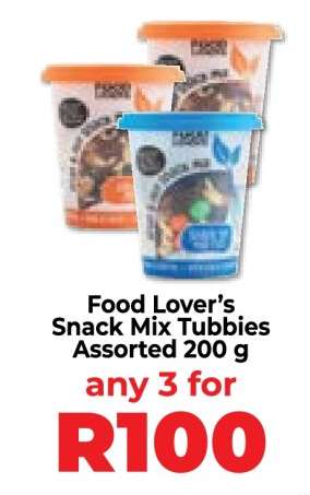 Food Lover’s Snack Mix Tubbies Assorted 200 g
