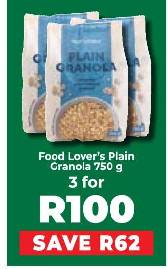 Food Lover’s Plain Granola 750 g