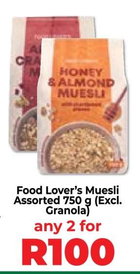 Food Lover’s Muesli Assorted 750 g (Excl. Granola)