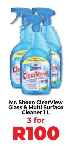 Mr. Sheen ClearView Glass & Multi Surface Cleaner 1 L