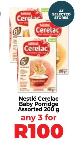 Nestlé Cerelac Baby Porridge Assorted 200 g