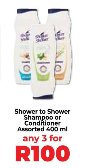 Shower to Shower Shampoo or Conditioner