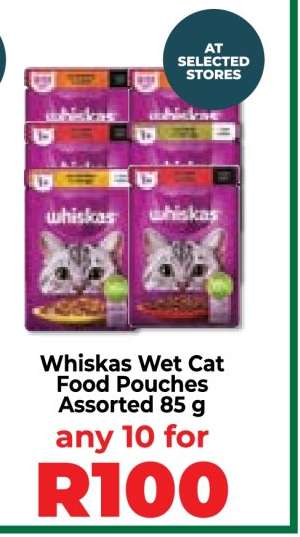 Whiskas Wet Cat Food Pouches Assorted 85 g