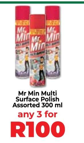 Mr Min Multi Surface Polish Assorted 300 ml