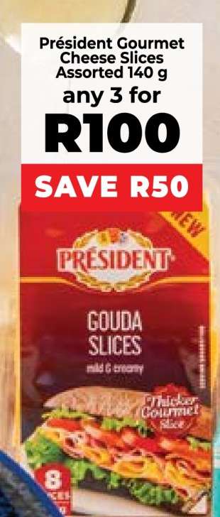 Président Gourmet Cheese Slices Assorted 140 g