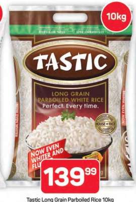 Tastic Long Grain Parboiled Rice 10kg