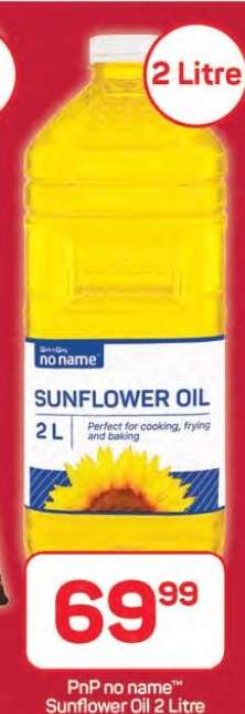 PnP no name Sunflower Oil 2 Litre