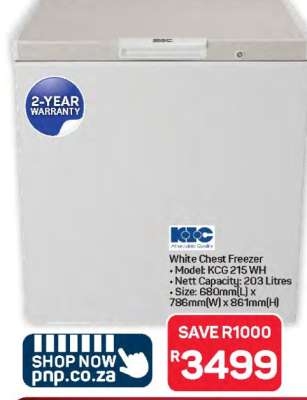 White Chest Freezer