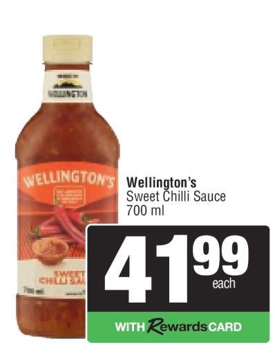 Wellington's Sweet Chilli Sauce