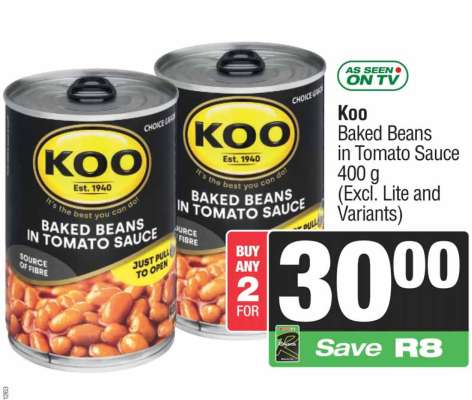 Koo Baked Beans in Tomato Sauce 400 g