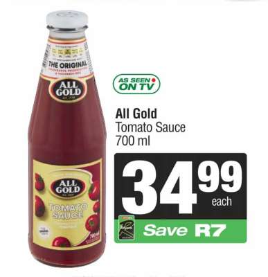 ALL GOLD Tomato Sauce