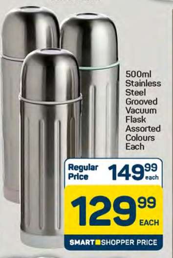 500ml Stainless Steel Grooved Vacuum Flask