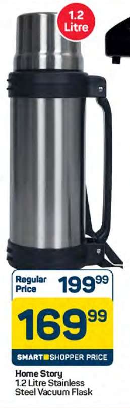 Home Story 1.2 Litre Stainless Steel Vacuum Flask