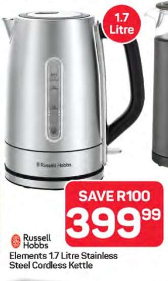 Russell Hobbs Elements 1.7 Litre Stainless Steel Cordless Kettle