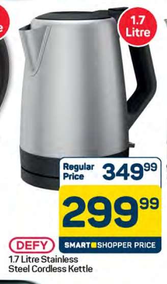 1.7 Litre Stainless Steel Cordless Kettle