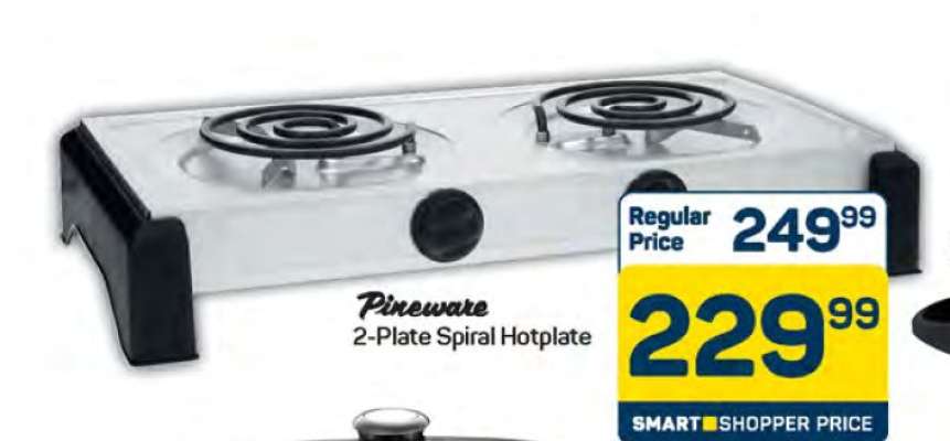 Pineware 2-Plate Spiral Hotplate
