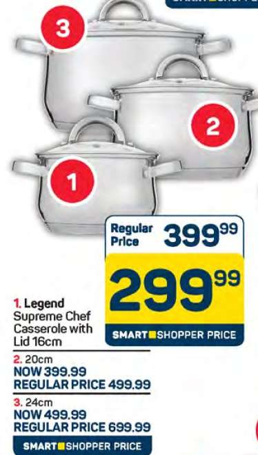 Legend Supreme Chef Casserole with Lid 16cm