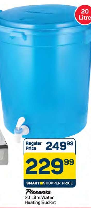 Pineware 20 Litre Water Heating Bucket