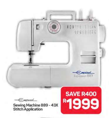 Sewing Machine 889 - 43X Stitch Application