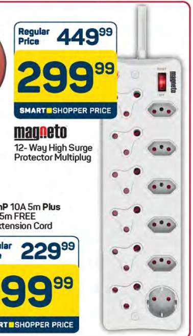 Magneto 12-Way High Surge Protector Multiplug