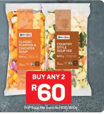 PnP Soup Mix Assorted 600 800g