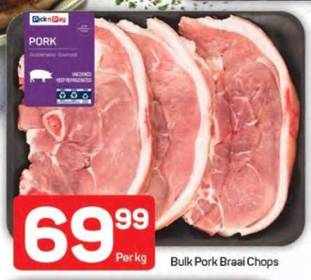 Bulk Pork Braai Chops