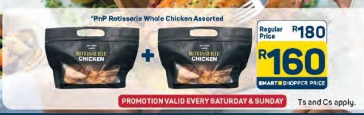 PnP Rotisserie Whole Chicken Assorted