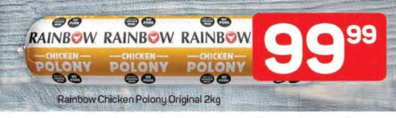 Rainbow Chicken Polony Original 2kg