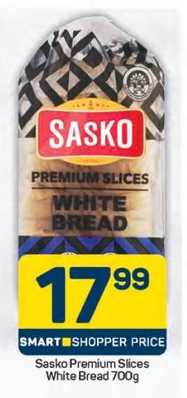 Sasko Premium Slices White Bread 700g