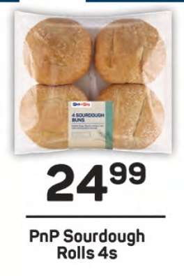 PnP Sourdough Rolls 4s
