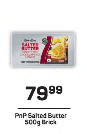 PnP Salted Butter 500g Brick