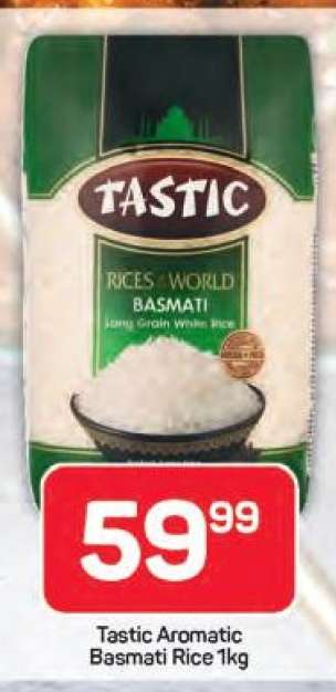 Tastic Aromatic Basmati Rice 1kg