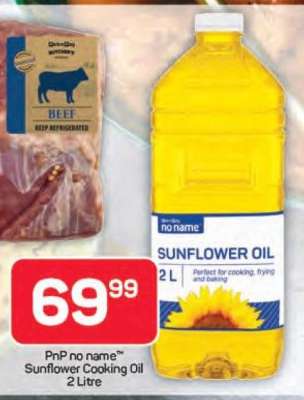PnP no name™ Sunflower Cooking Oil 2 Litre