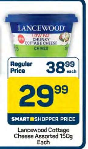 Lancewood Cottage Cheese Assorted 150g Each