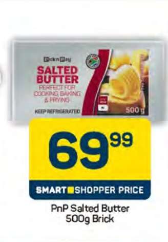 PnP Salted Butter 500g Brick