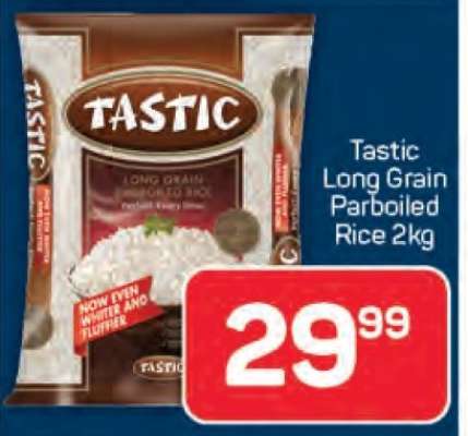 Tastic Long Grain Parboiled Rice-2kg