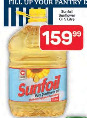 Sunfoil Sunflower Oil 5 Litre