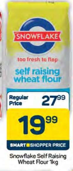 Snowflake Self Raising Wheat Flour 1kg