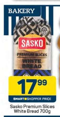 Sasko Premium Slices White Bread 700g