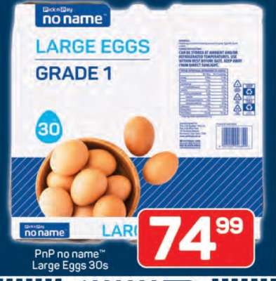 PnP no name™ Large Eggs 30s