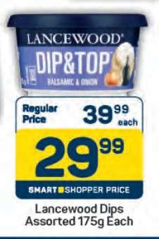 Lancewood Dips Assorted 175g Each