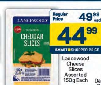 Lancewood Cheese Slices Assorted 150g Each